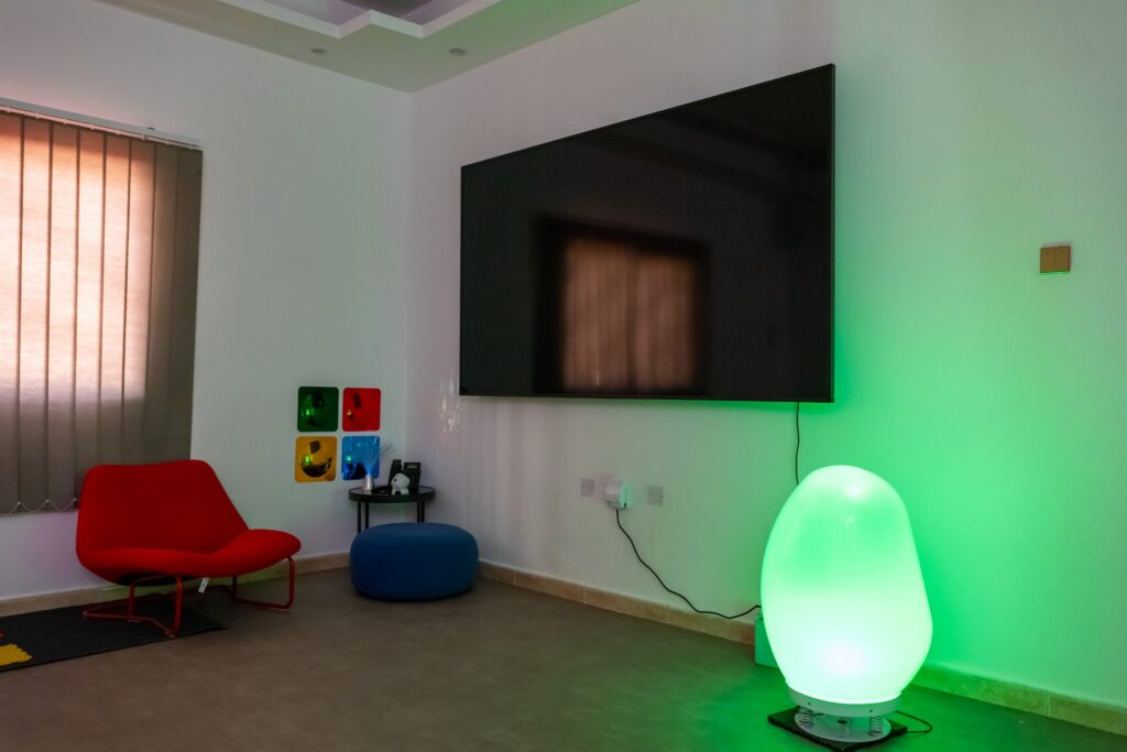 Sensory activities room at Basira Centre